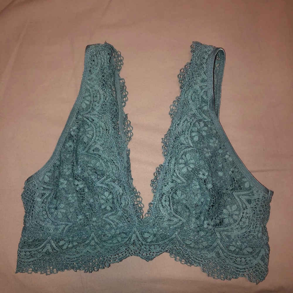 Teal Victoria’s Secret bralette, size M